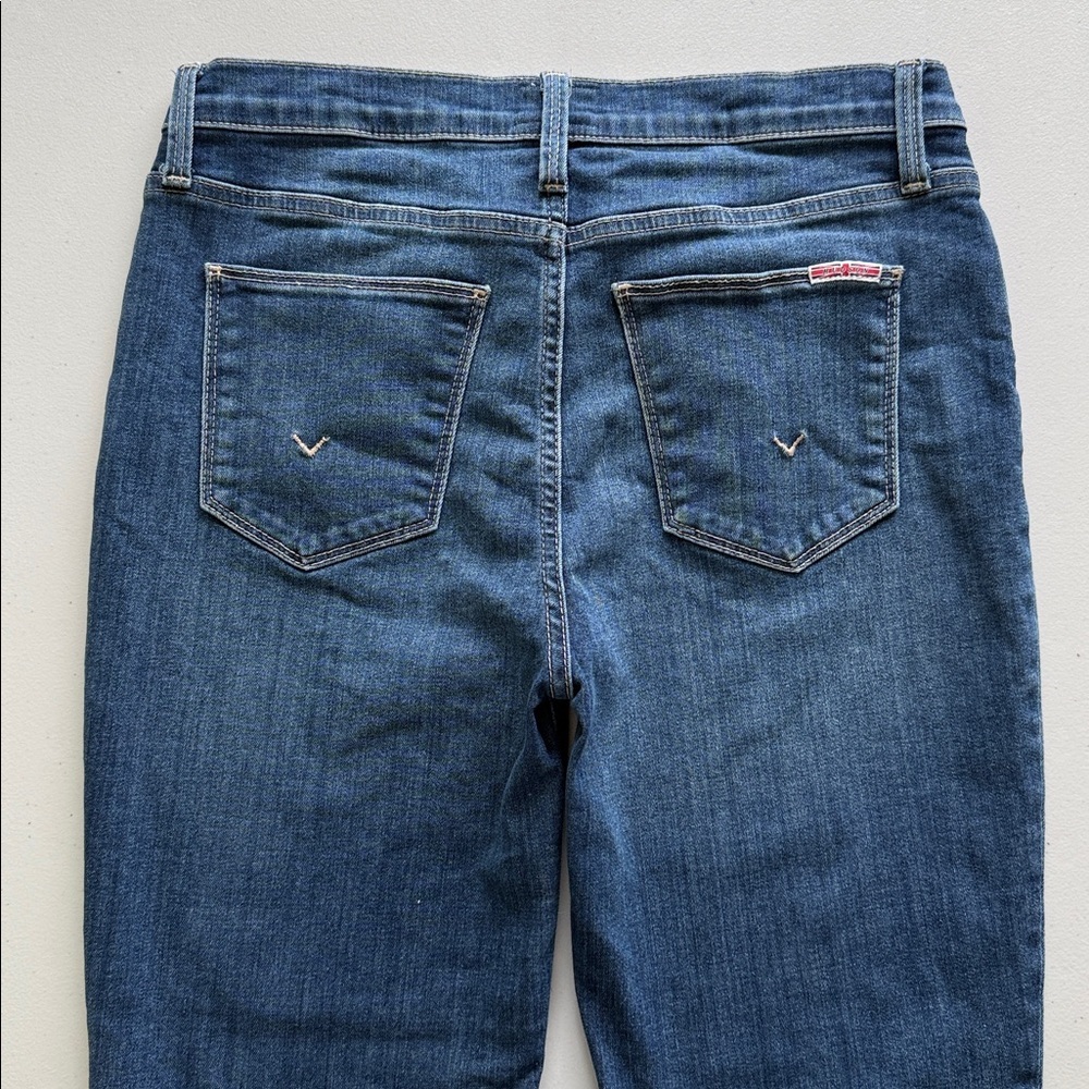 Hudson Natalie High‑Rise Ankle Jeans Raw Hem Medium Wash Size 28 - Picture 4 of 16